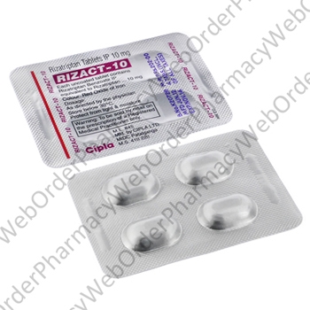 Rizact-10 (Rizatriptan) - 10mg (4 Tablets) P2